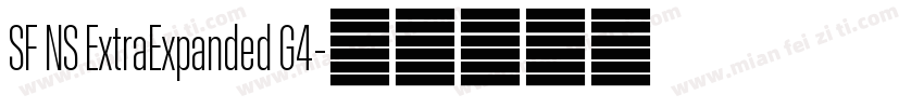 SF NS ExtraExpanded G4字体转换